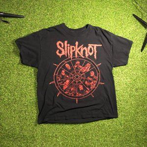 SlipKnot Tee Black & Red Size Large